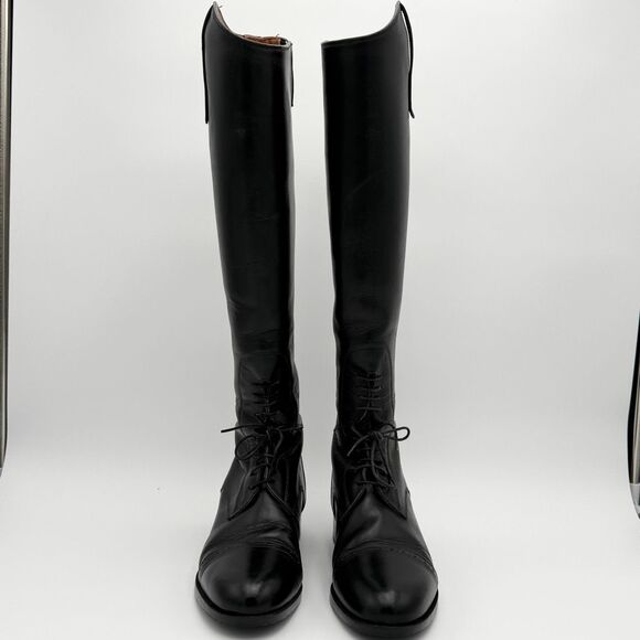 Ariat Heritage Contour Black Leather Field Tall Riding Boots Medium Height Regul main image 11